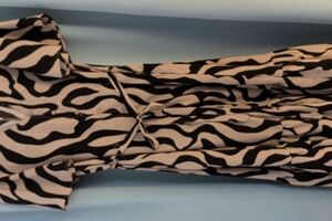 Easel Black and White Patterned Dress